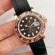 Rolex Yachtmaster 116695SATS Rose Gold Rainbow Bezel Watch - Noob Factory316LSwiss ETA2836 (2)_th.jpg